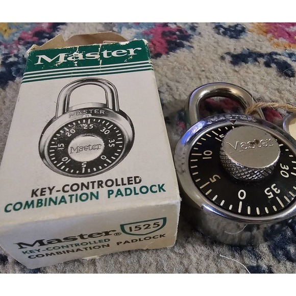 Vintage Master Lock 1863 Lock Padlock With Combination MILWAUKEE WI USA - Picture 2 of 3